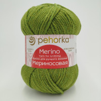 Мериносовая 252 зелёный горошек