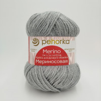 Мериносовая 386 серый светлый меланж