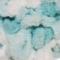 Пуффи колор 6343 бело-бирюзовая