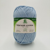Мягкий хлопок 015 голубой